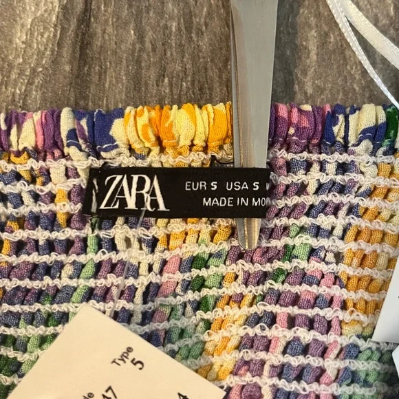 Zara Floral Halter Crop Top - Picture 13 of 15